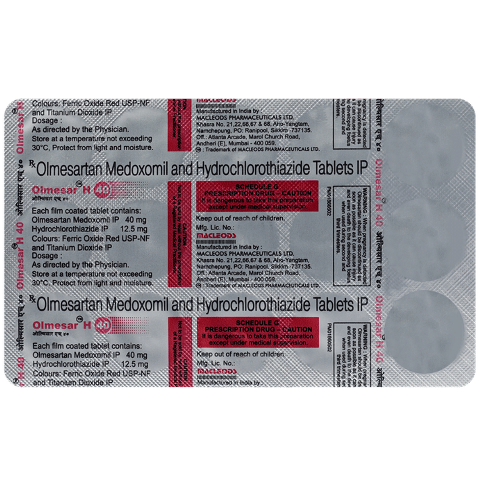 Olmesar H 40 Tablet