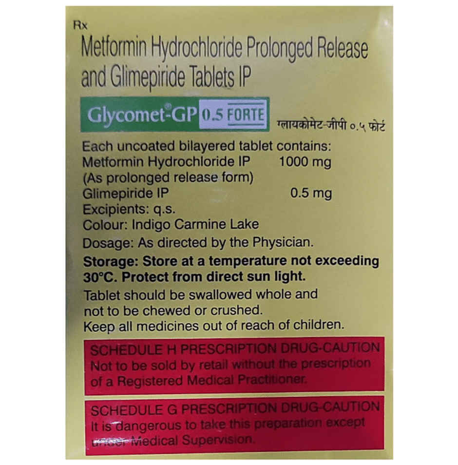 Glycomet-GP 0.5 Forte Tablet PR