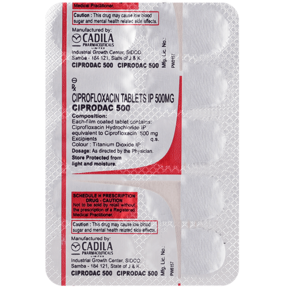 Ciprodac 500 Tablet