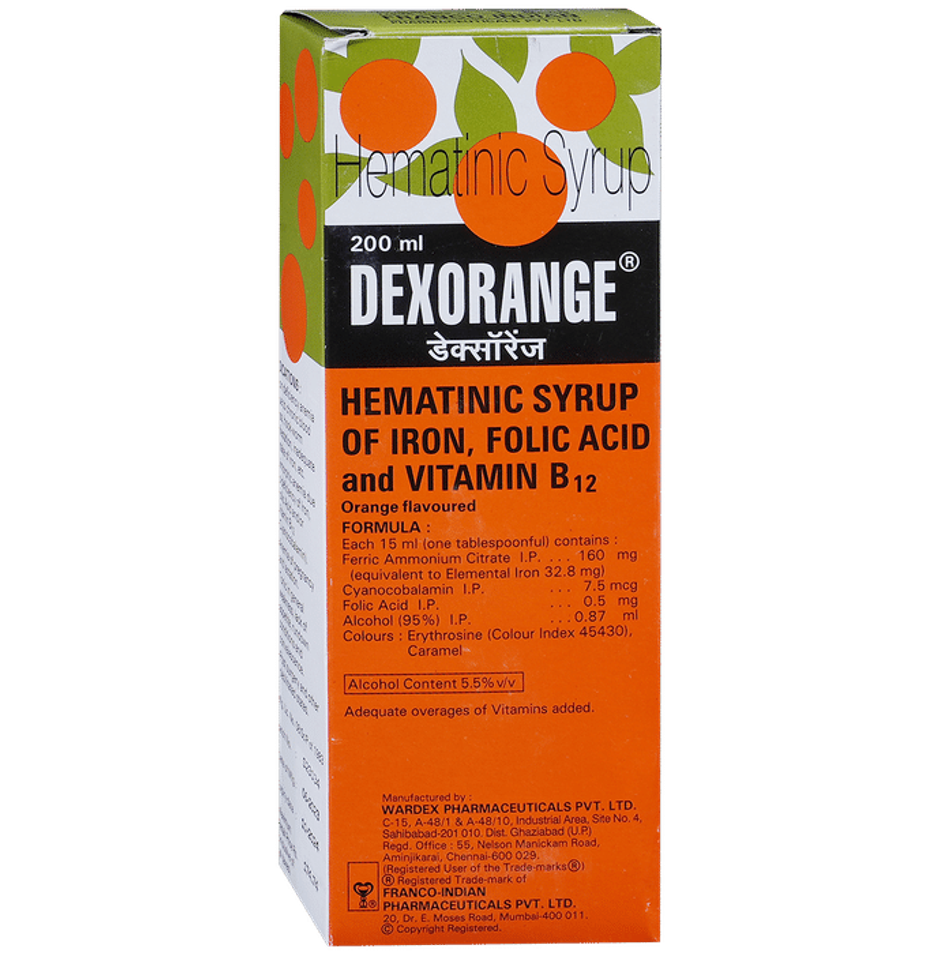 Dexorange Orange Flavour Syrup
