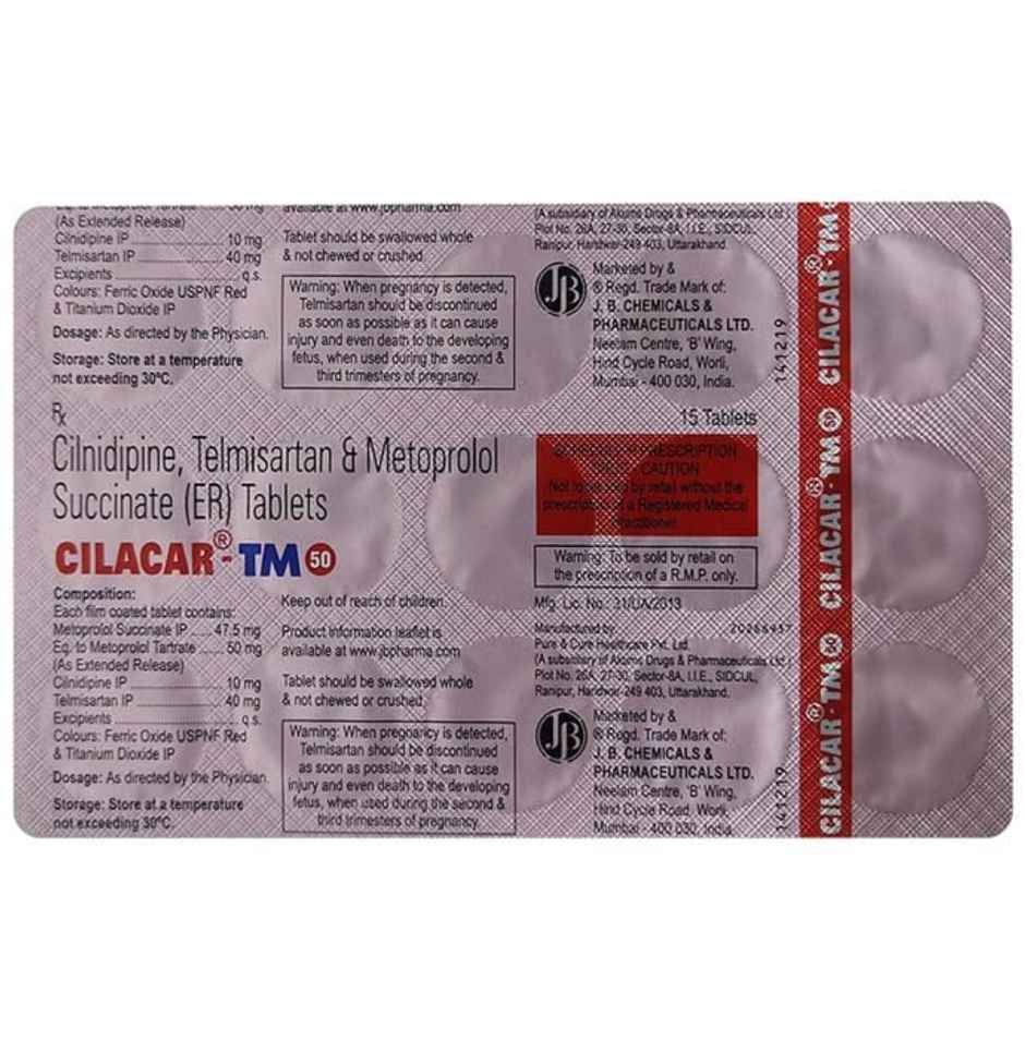Cilacar TM 50 Tablet ER