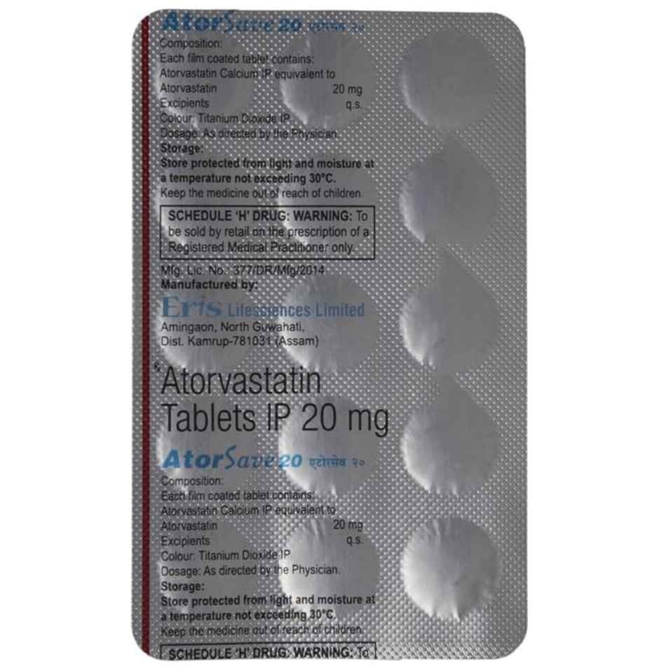 Atorsave 20 Tablet
