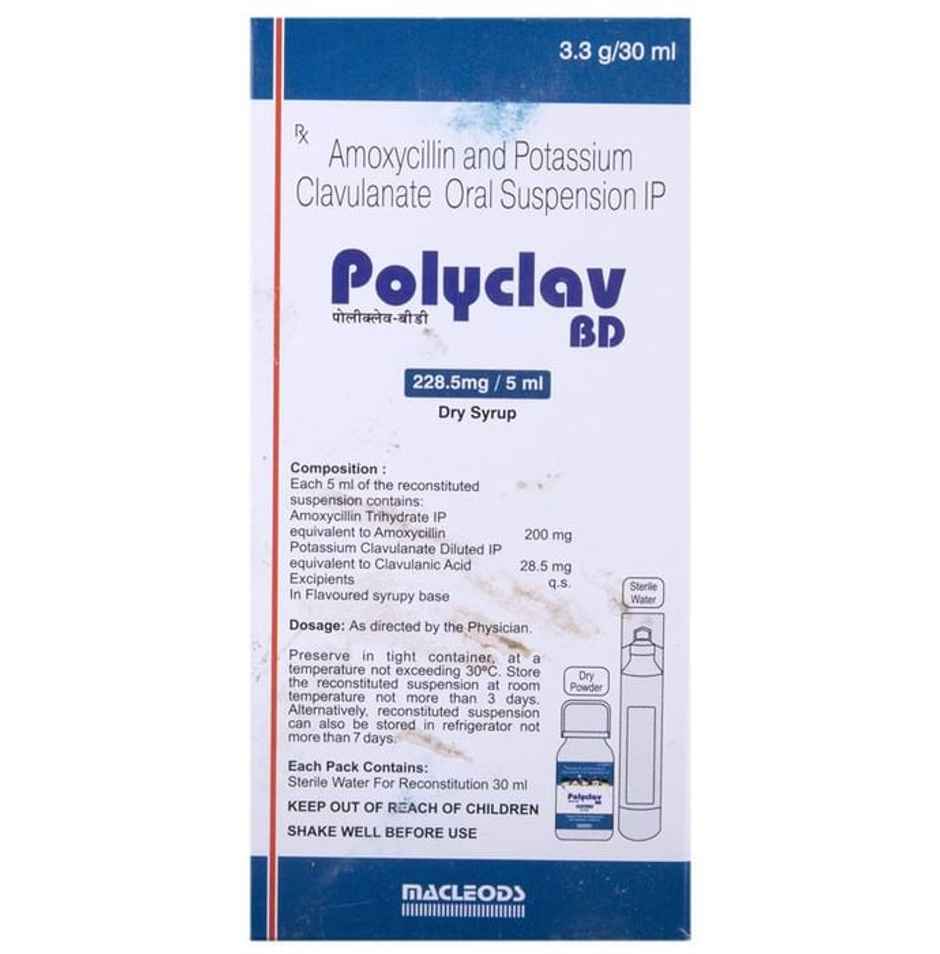 Polyclav BD 228.5mg/5ml  Dry Syrup