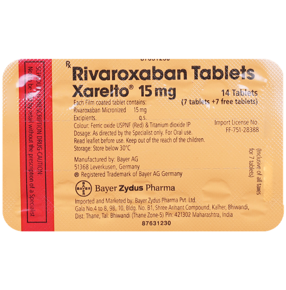 Xarelto 15mg Tablet
