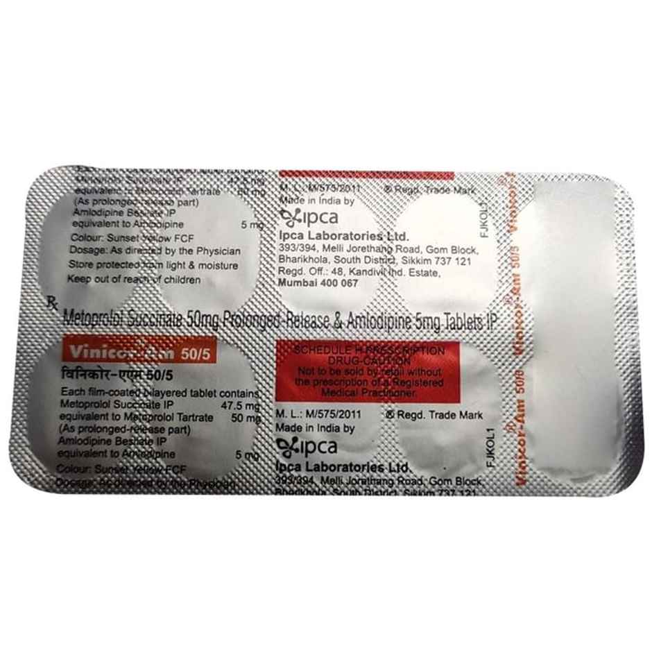 Vinicor-AM 50/5 Tablet PR
