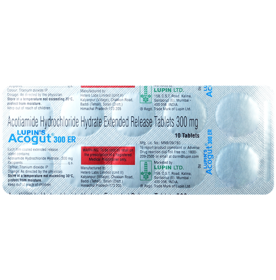 Lupins Acogut 300mg Tablet ER