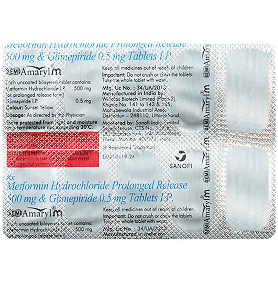 Semi Amaryl M Tablet PR