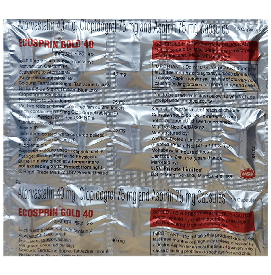 Ecosprin GOLD 40 Capsule