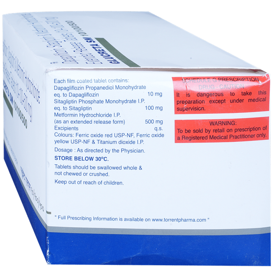 Glucreta SM 10/100/500 Tablet ER