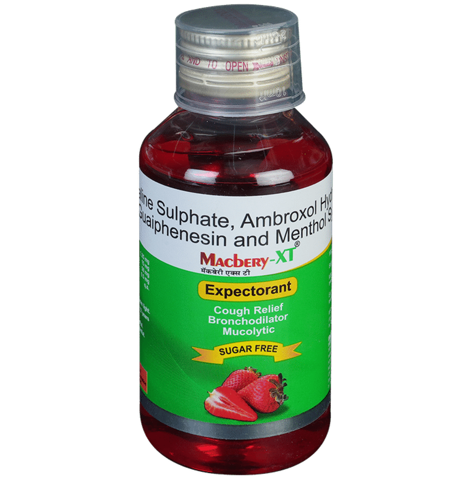 Macbery -XT Strawberry Sugar Free Expectorant