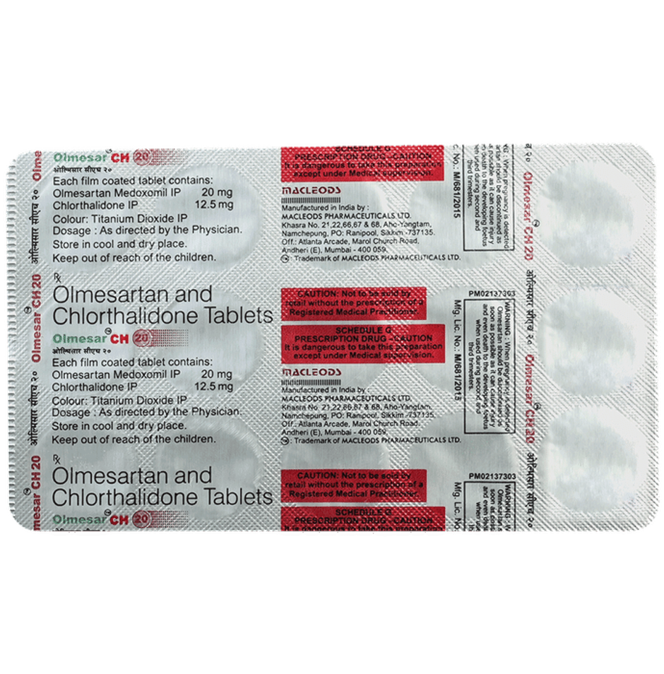 Olmesar CH 20 Tablet