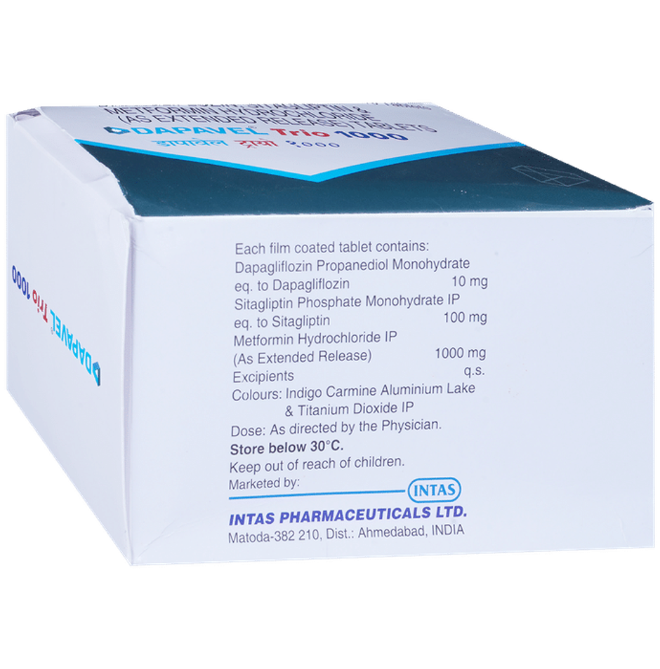 Dapavel Trio 1000 Tablet ER