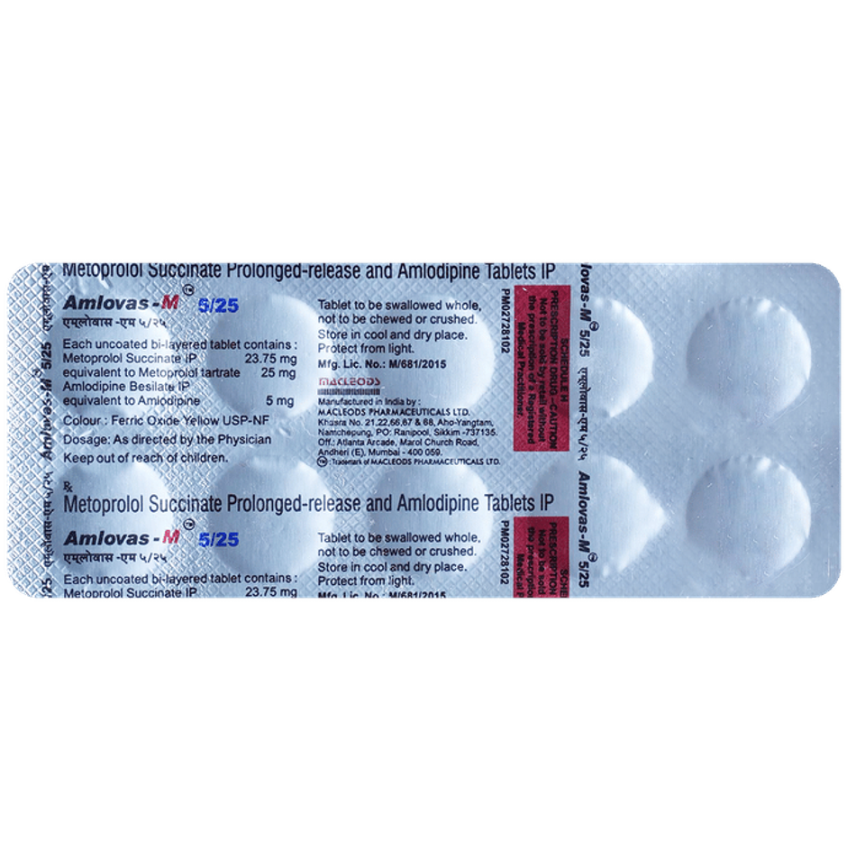 Amlovas-M 5/25 Tablet PR