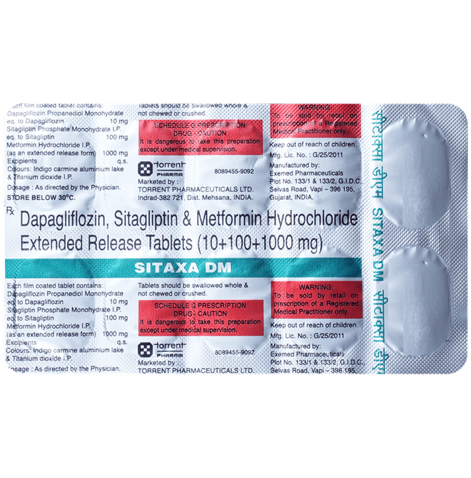 Sitaxa DM 10/100/1000 Tablet ER