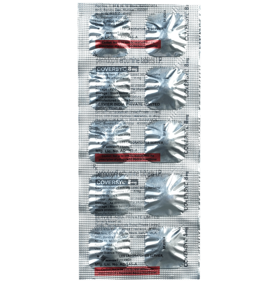 Coversyl 8mg Tablet
