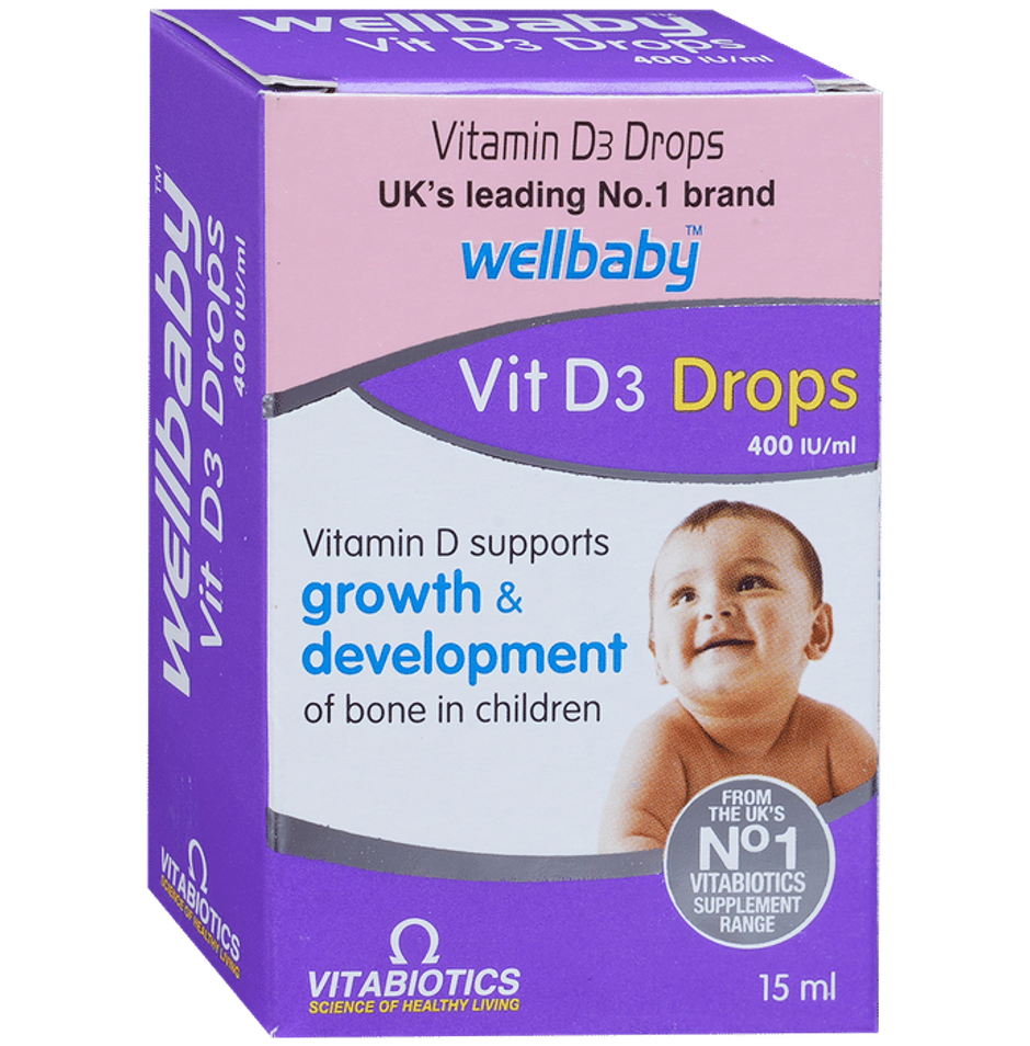 Wellbaby Vit 400 IU/ml Vitamin D3 Drop
