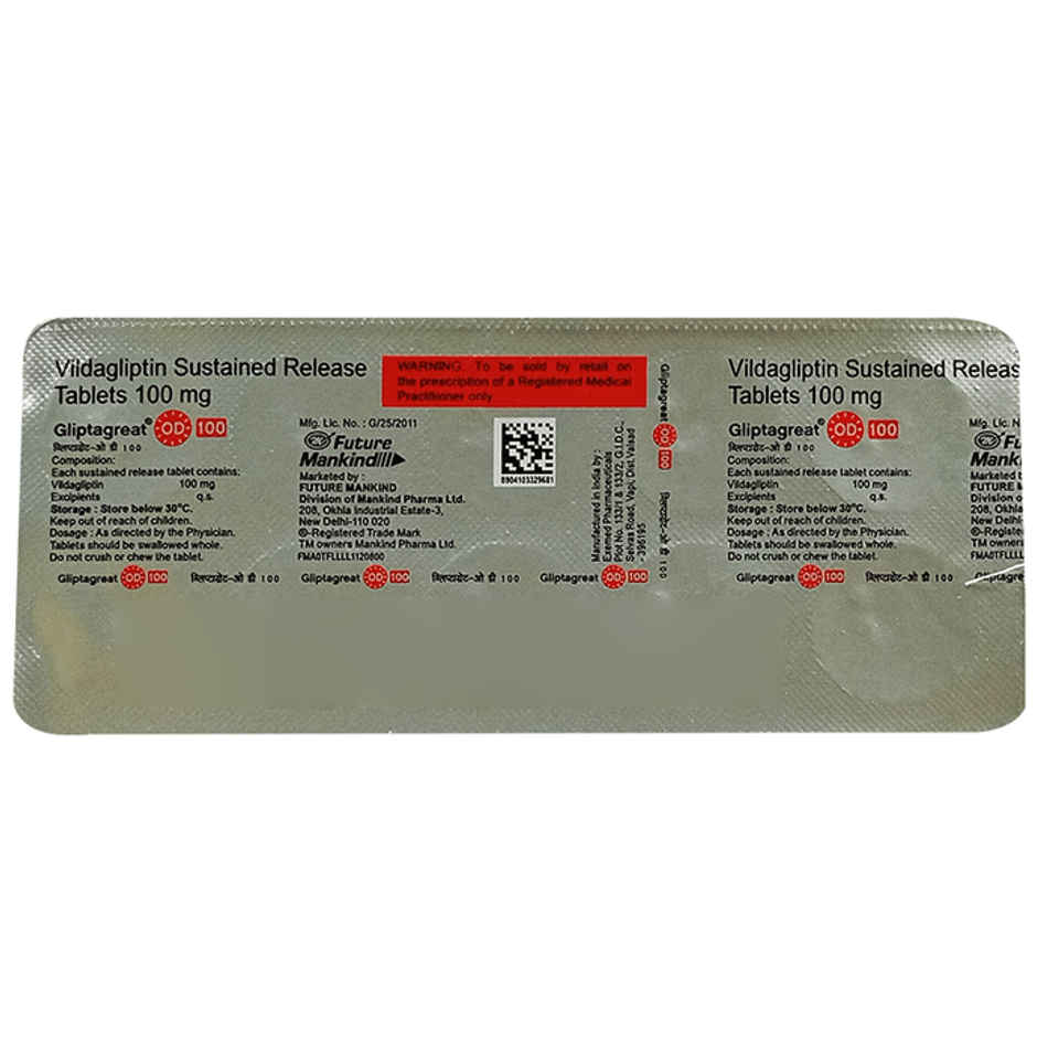 Gliptagreat OD 100 Tablet SR