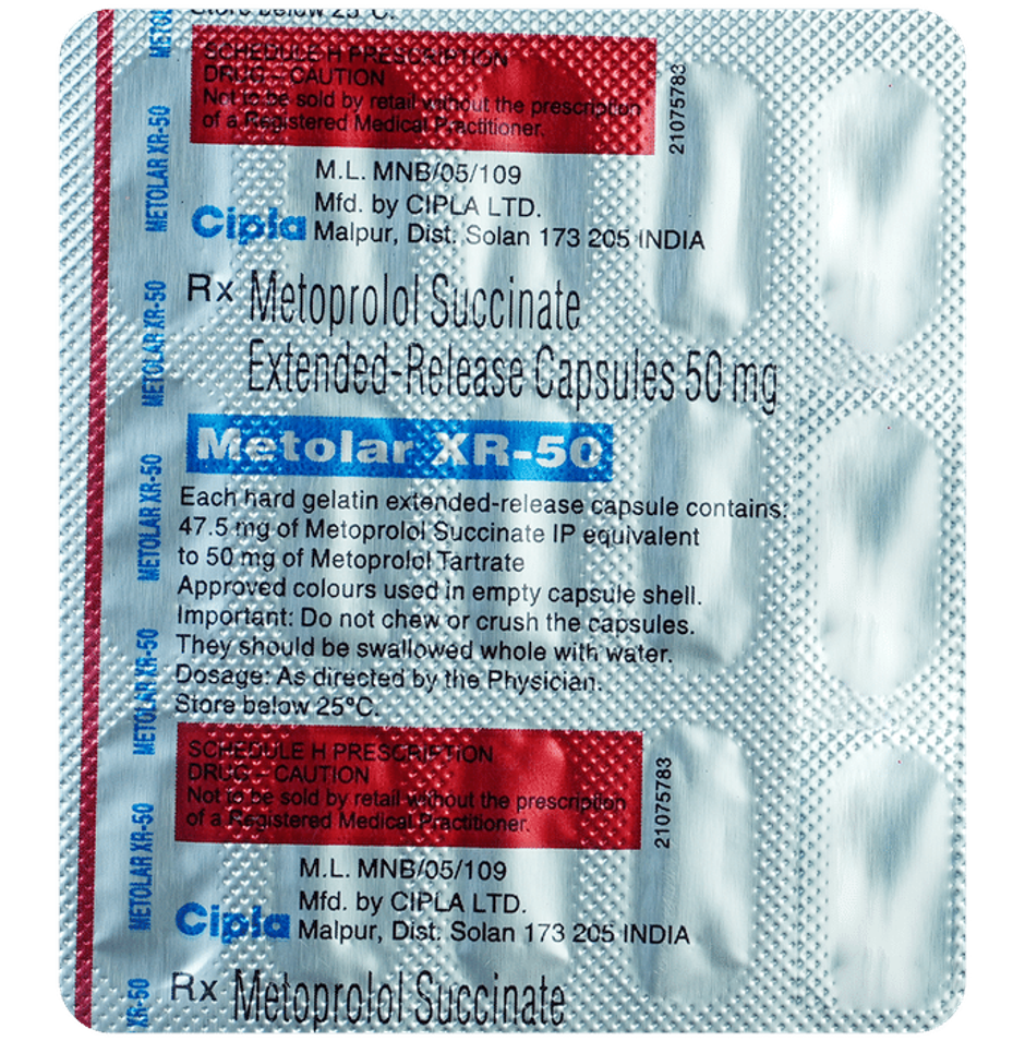 Metolar XR-50 Capsule