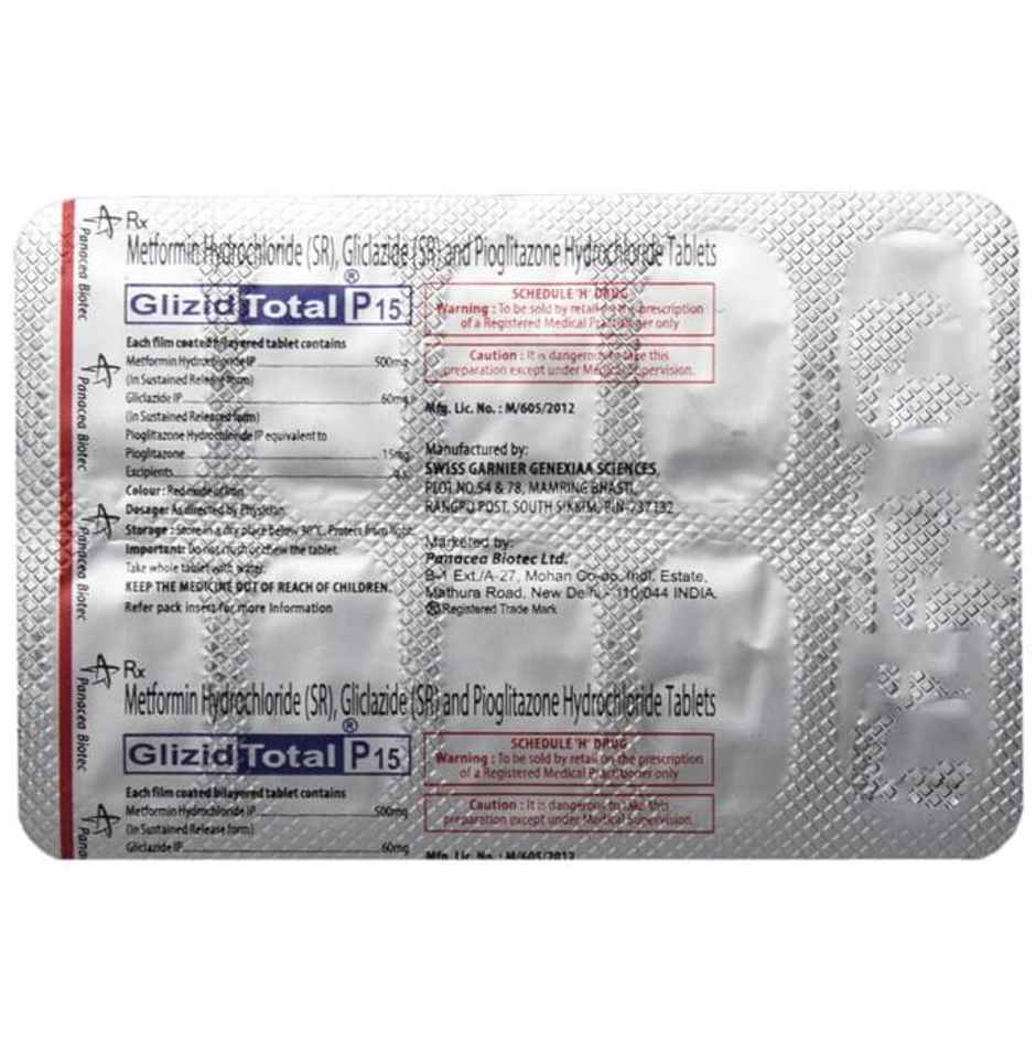 Glizid Total P 15 Tablet SR