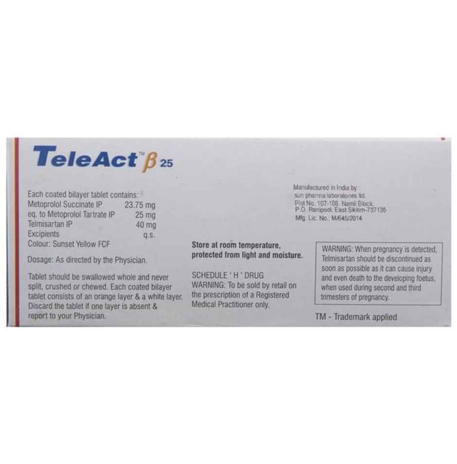 Teleact Beta 25 Tablet ER