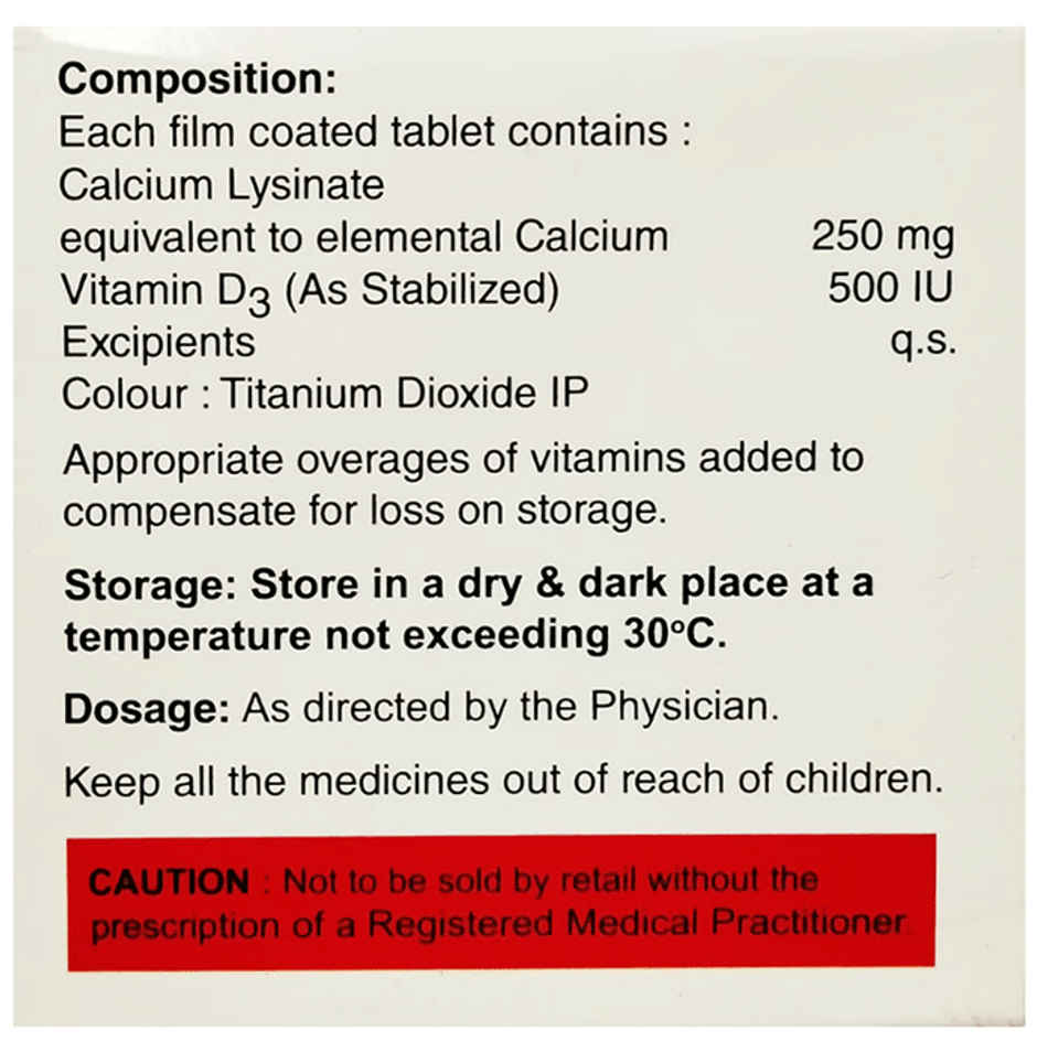 Zycal-D Vitamin D3 Tablet