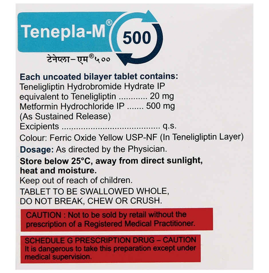 Tenepla-M 500 Tablet SR