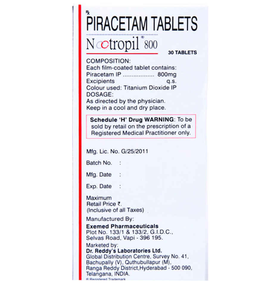 Nootropil 800 Tablet