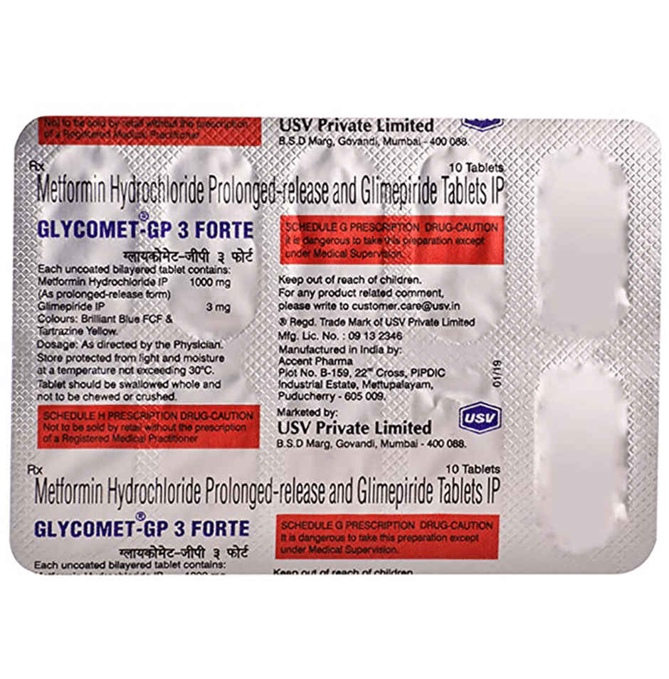 Glycomet-GP 3 Forte Tablet PR