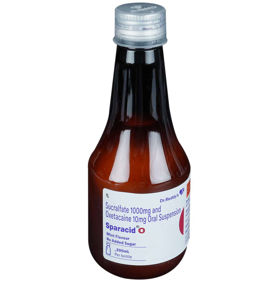 Sparacid O Mint Flavour Sugar Free Oral Suspension