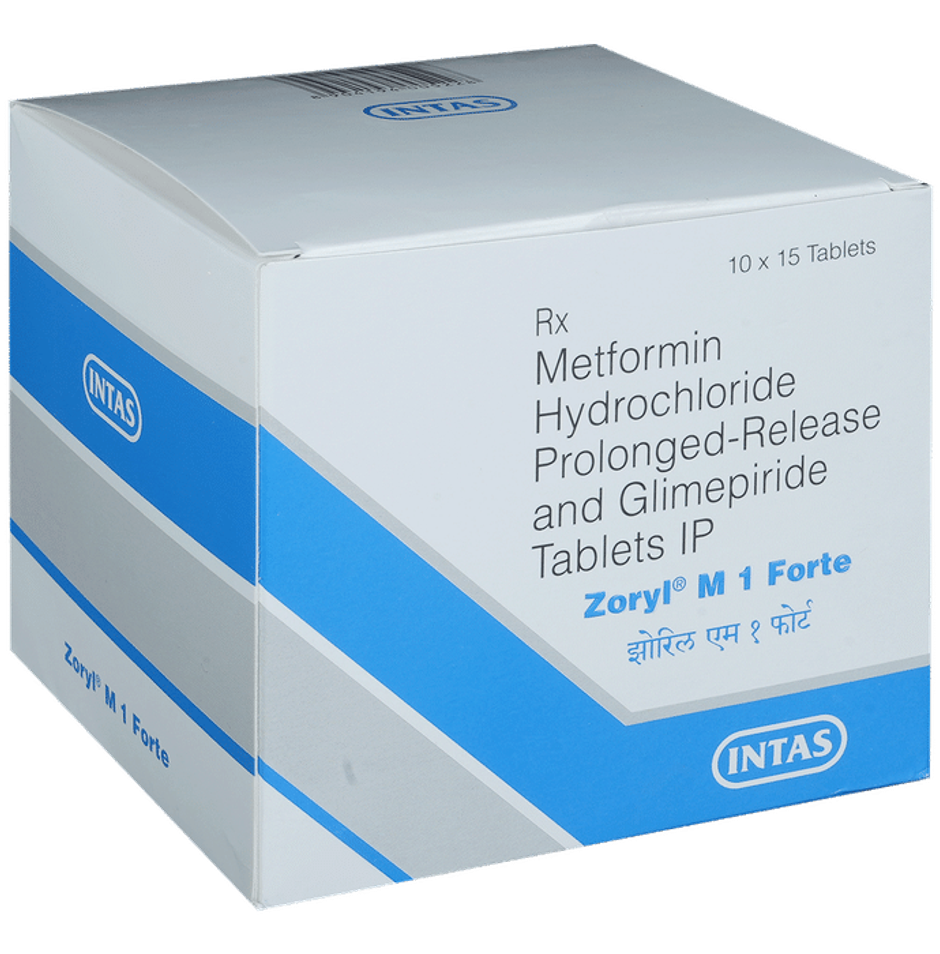Zoryl M 1 Forte Tablet PR