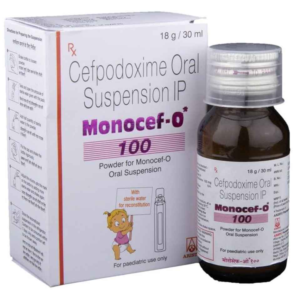Monocef-O 100 Powder for Oral Suspension
