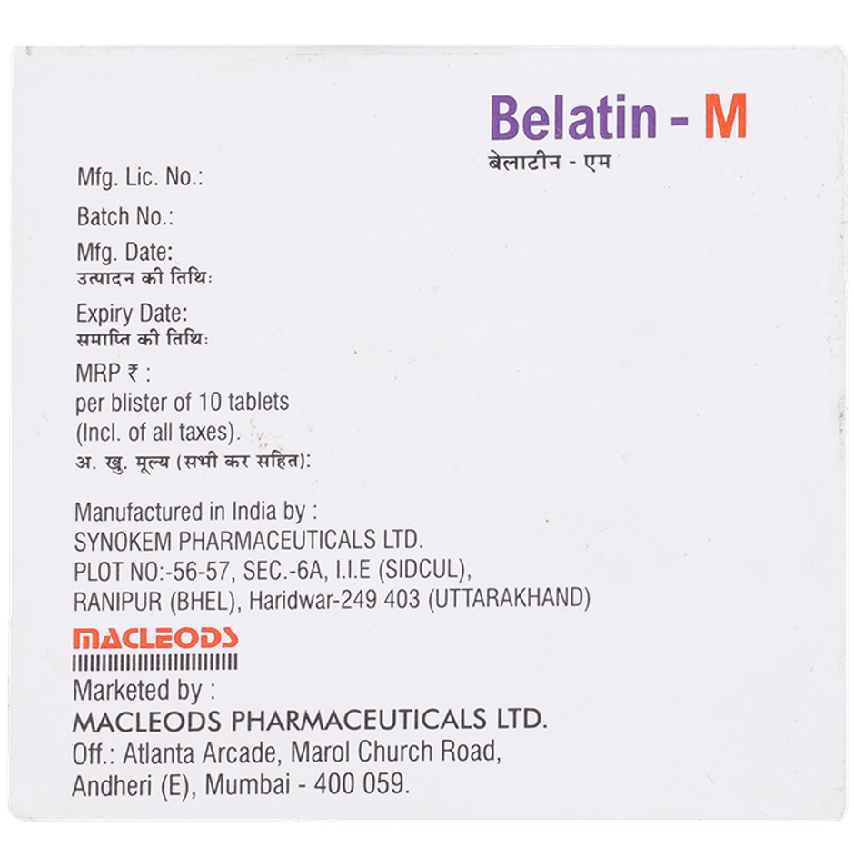 Belatin M Tablet