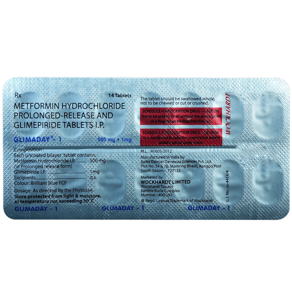 Glimaday-1 Tablet PR