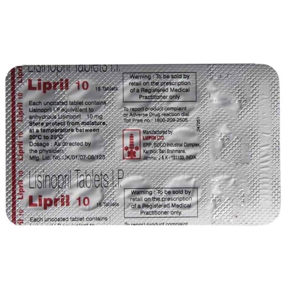 Lipril 10 Tablet