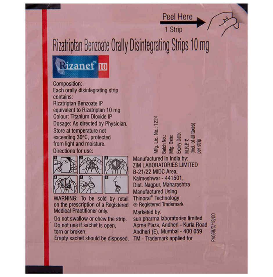 Rizanet 10 Oral Disintegrating Strip