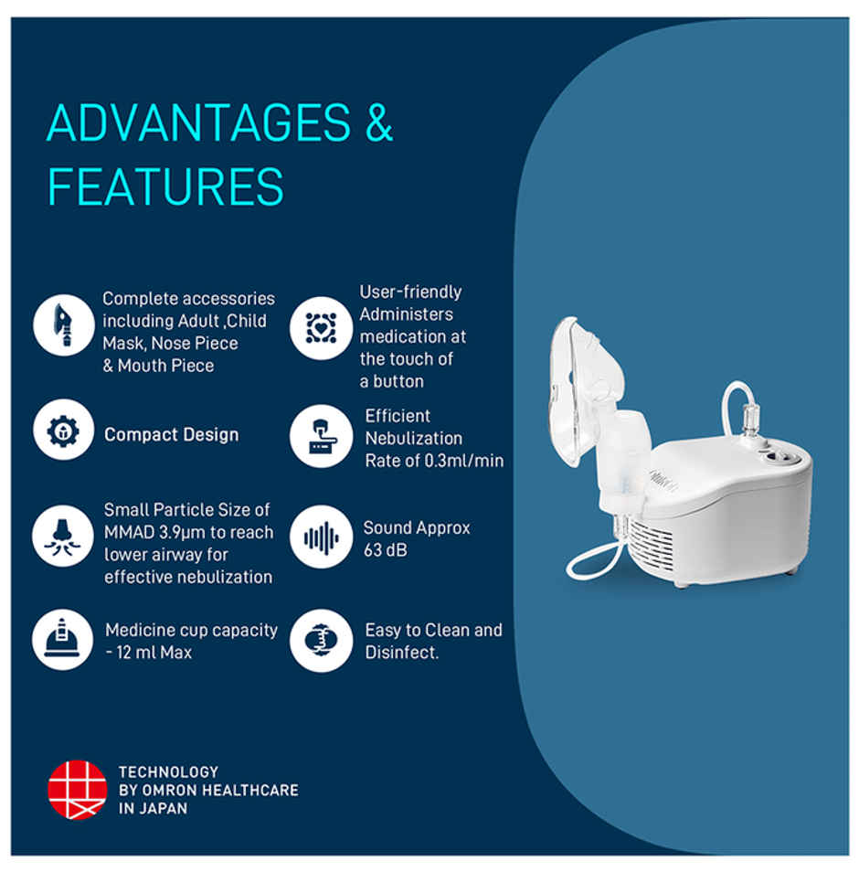 Omron Compressor Nebulizer Ne C101 1'S