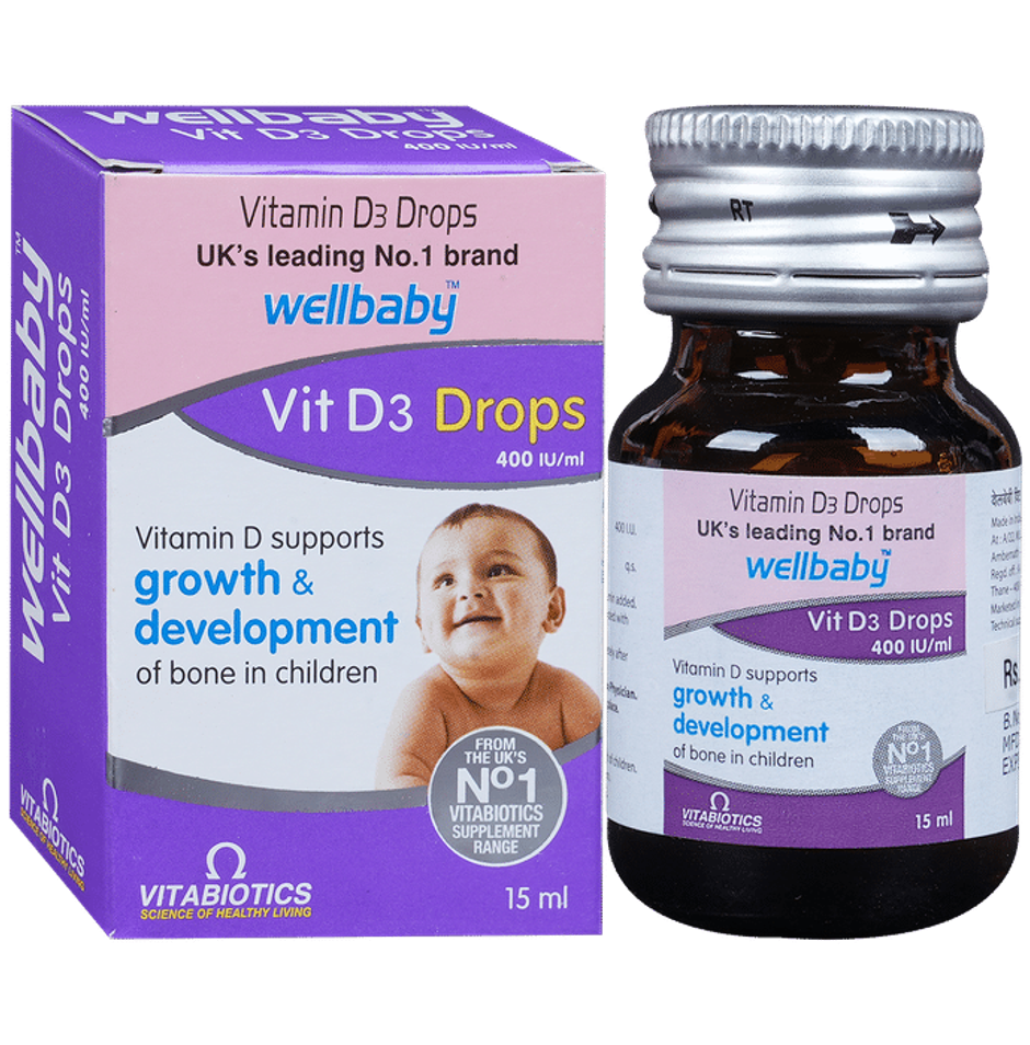 Wellbaby Vit 400 IU/ml Vitamin D3 Drop