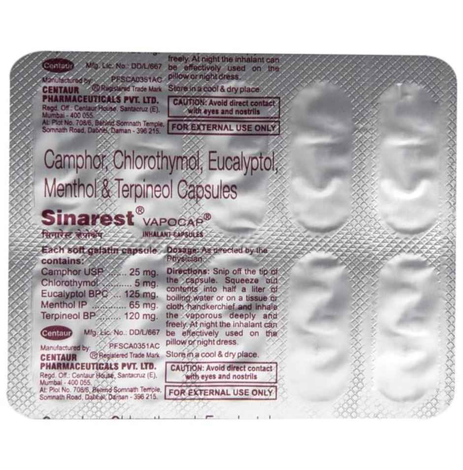 Sinarest Vapocap Inhalant Capsule