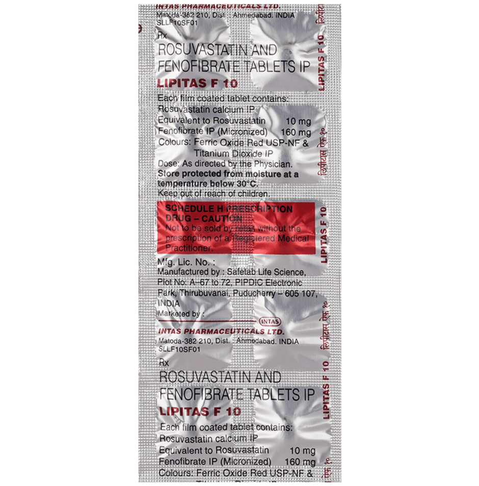 Lipitas F 10 Tablet