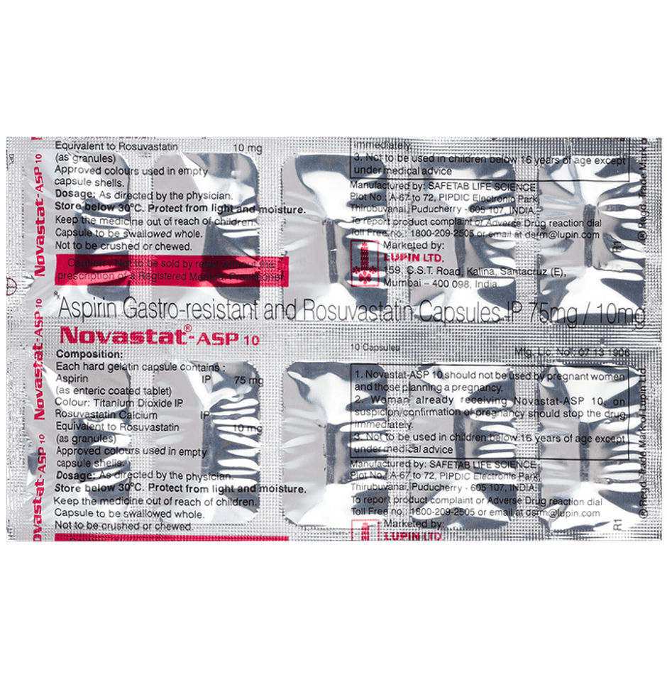 Novastat-ASP 10 Capsule