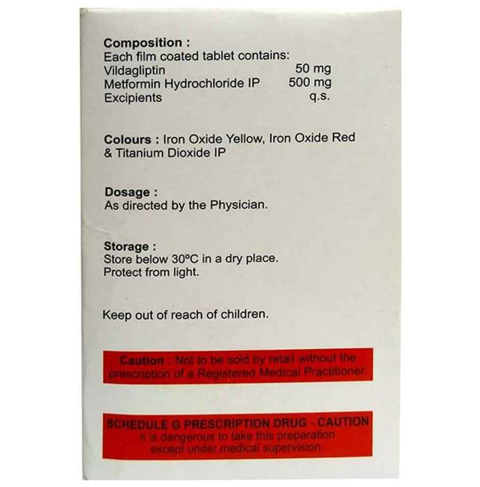 Vilatin M 50/500 Tablet