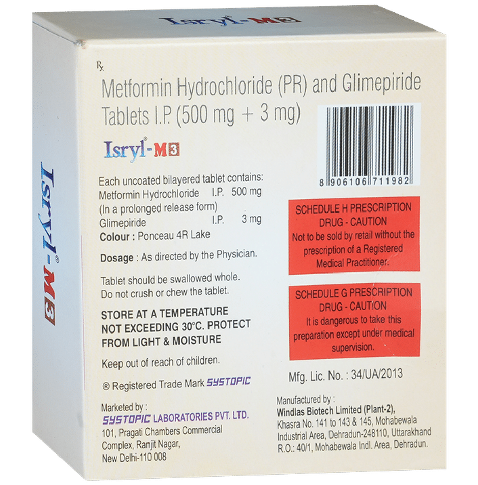 Isryl-M3 Tablet PR