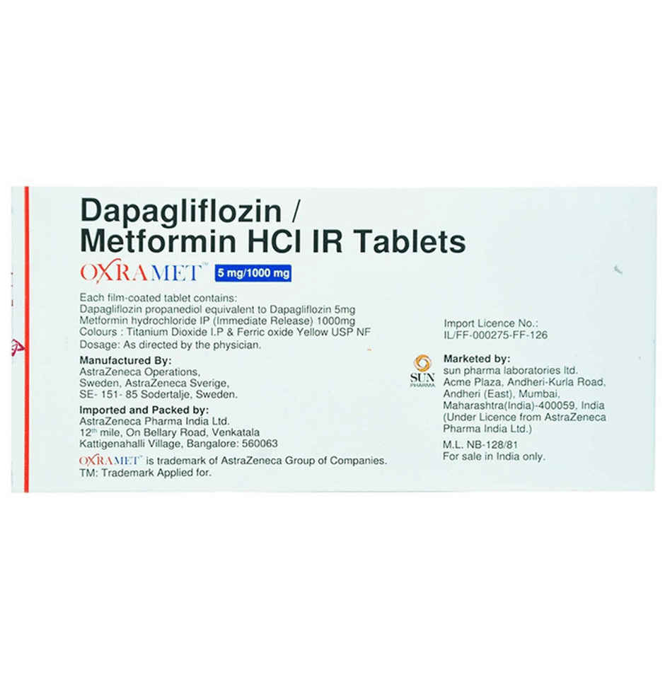 Oxramet 5mg/1000mg Tablet IR