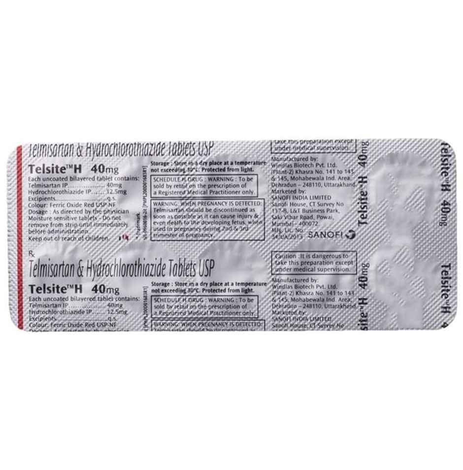 Telsite H 40mg Tablet