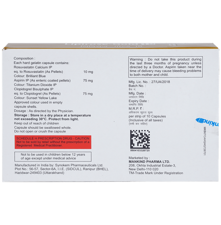 Lipirose-Gold 10 Capsule