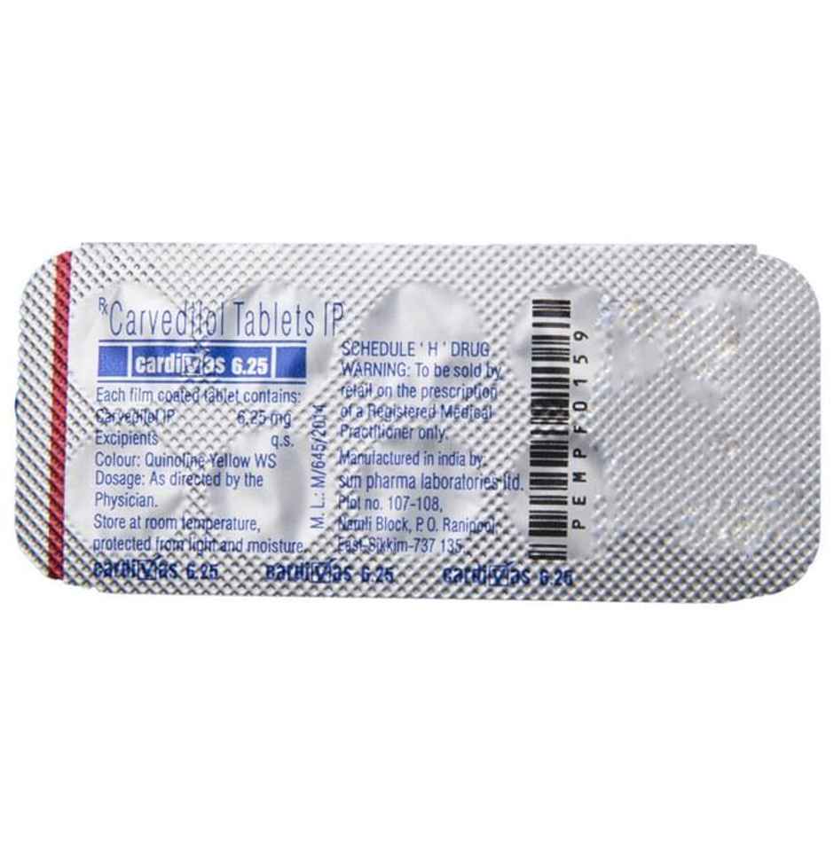 Cardivas 6.25 Tablet