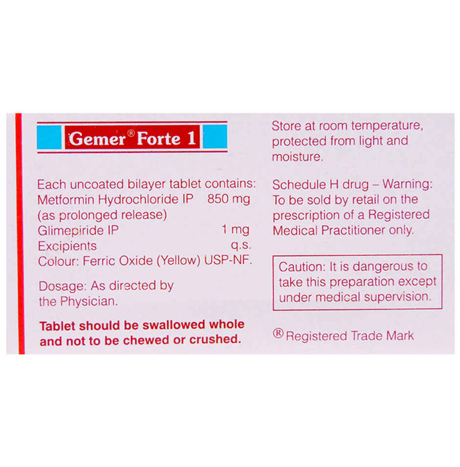 Gemer Forte 1 Tablet PR