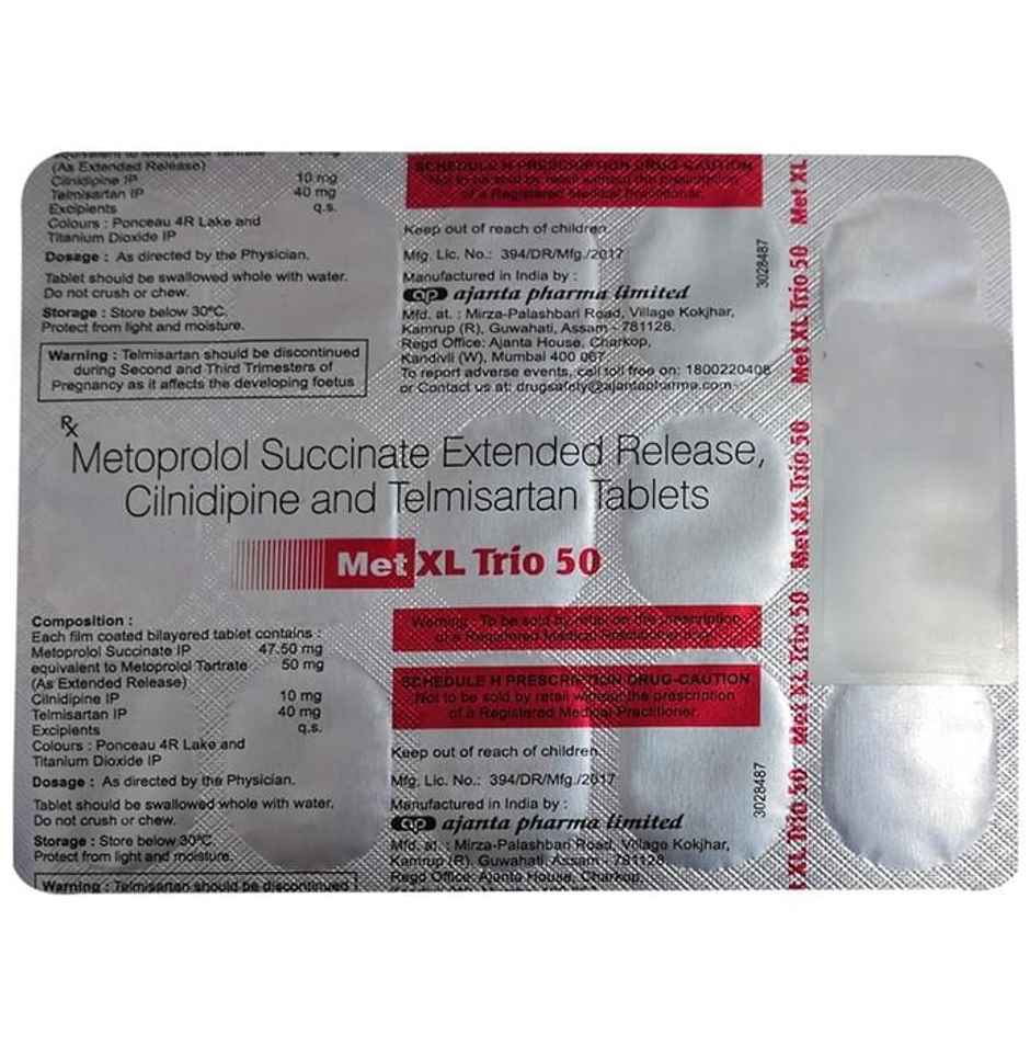 Met XL Trio 50 Tablet ER