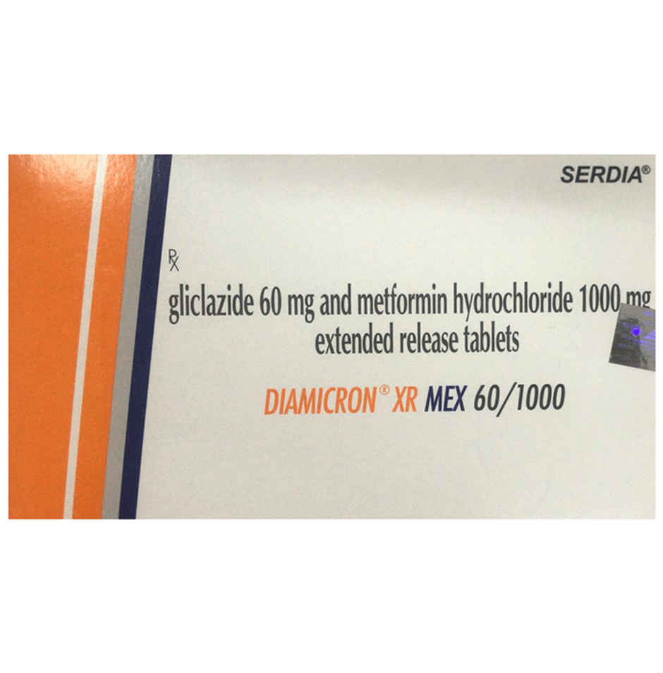 Diamicron XR Mex 60/1000 Tablet