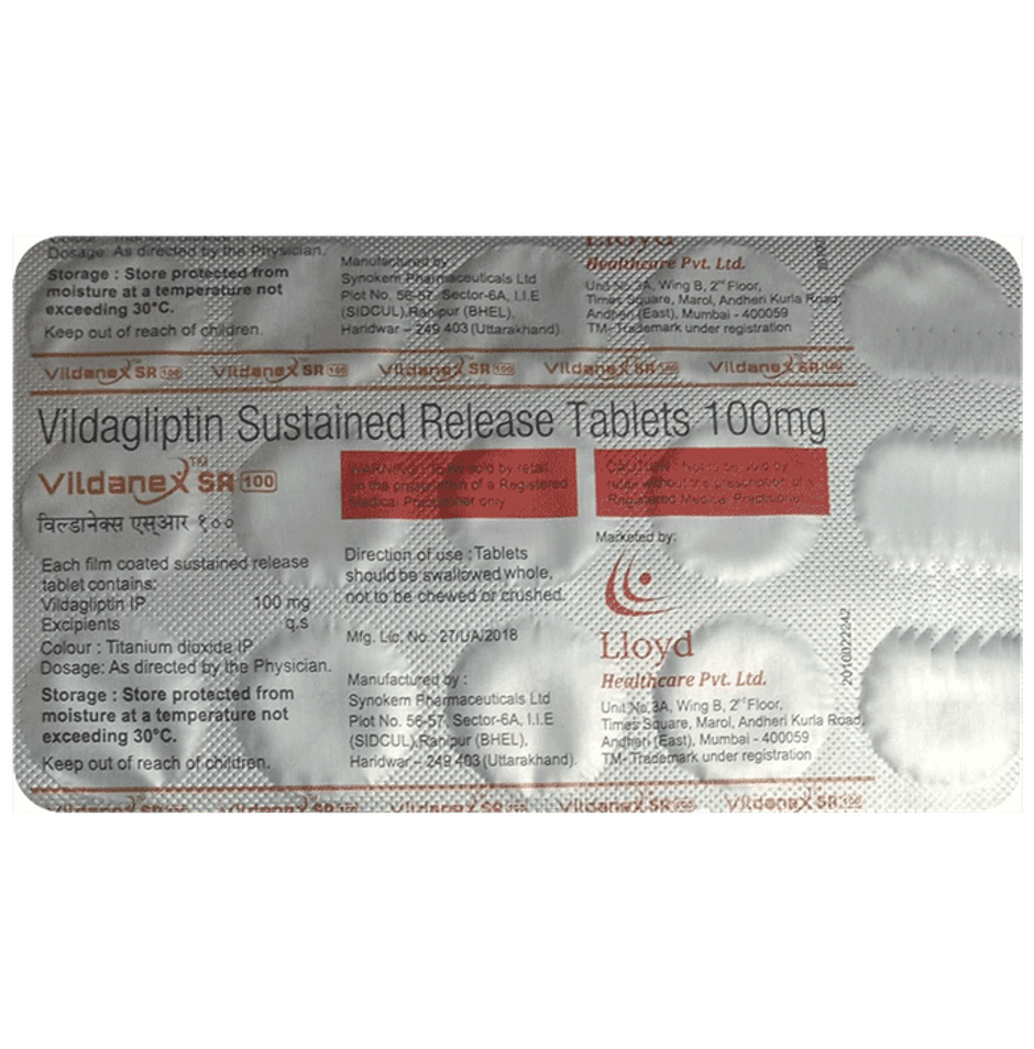 Vildanex 100 Tablet SR